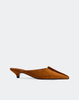 Suede Arrow Mule side view