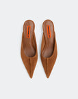 Suede Arrow Mule aerial view