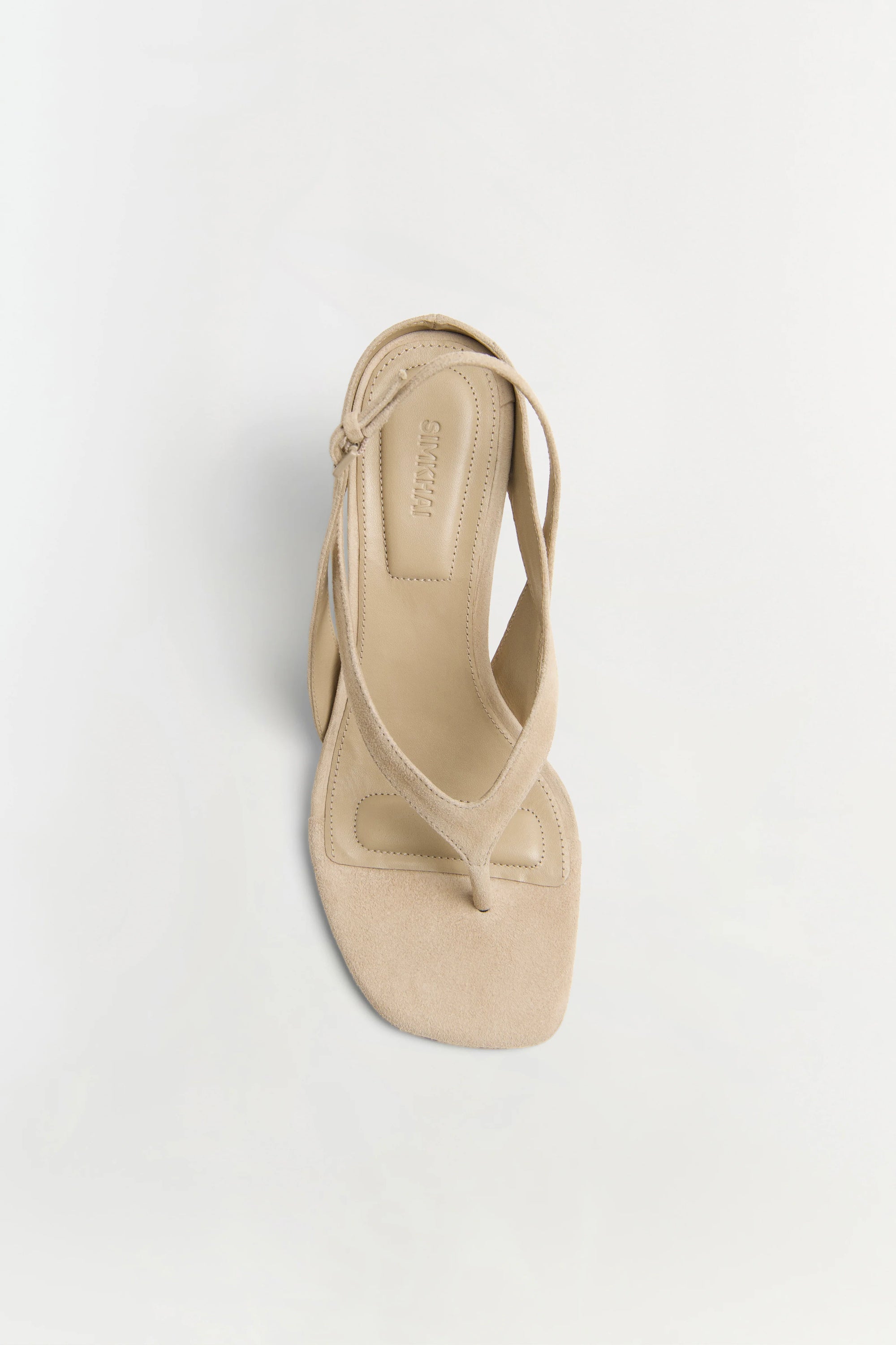Darya Suede Wedge Thong Sandal top view