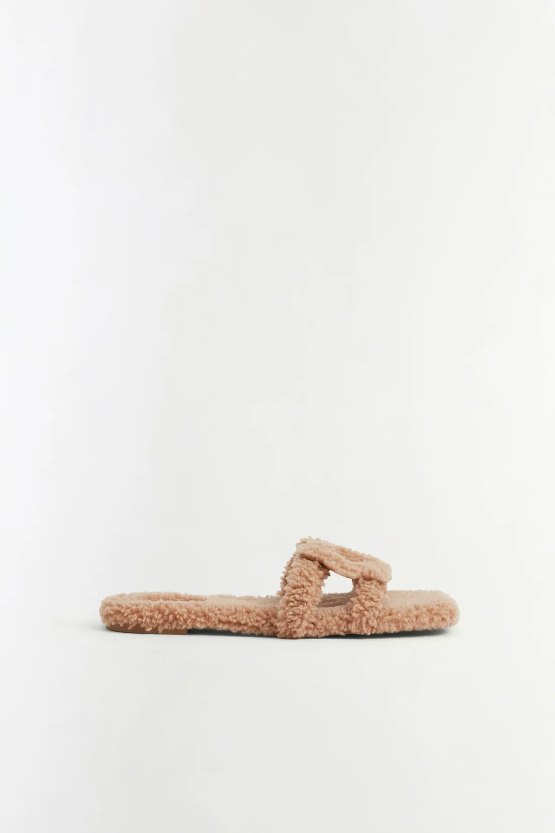 Monogram Shearling Sandal side view