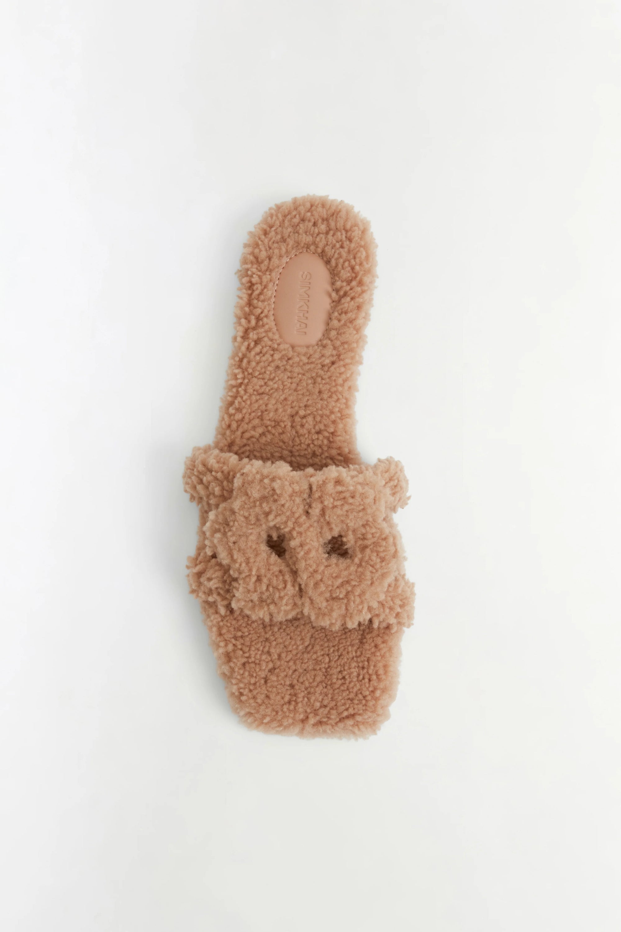 Monogram Shearling Sandal top view