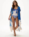 Marietta One Piece Boat Stripe with cover up