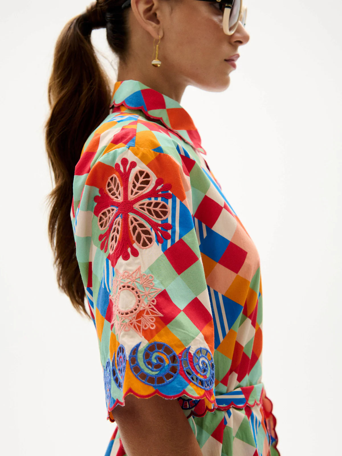 Amaia Mini Dress close up sleeve detail