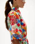Amaia Mini Dress close up sleeve detail