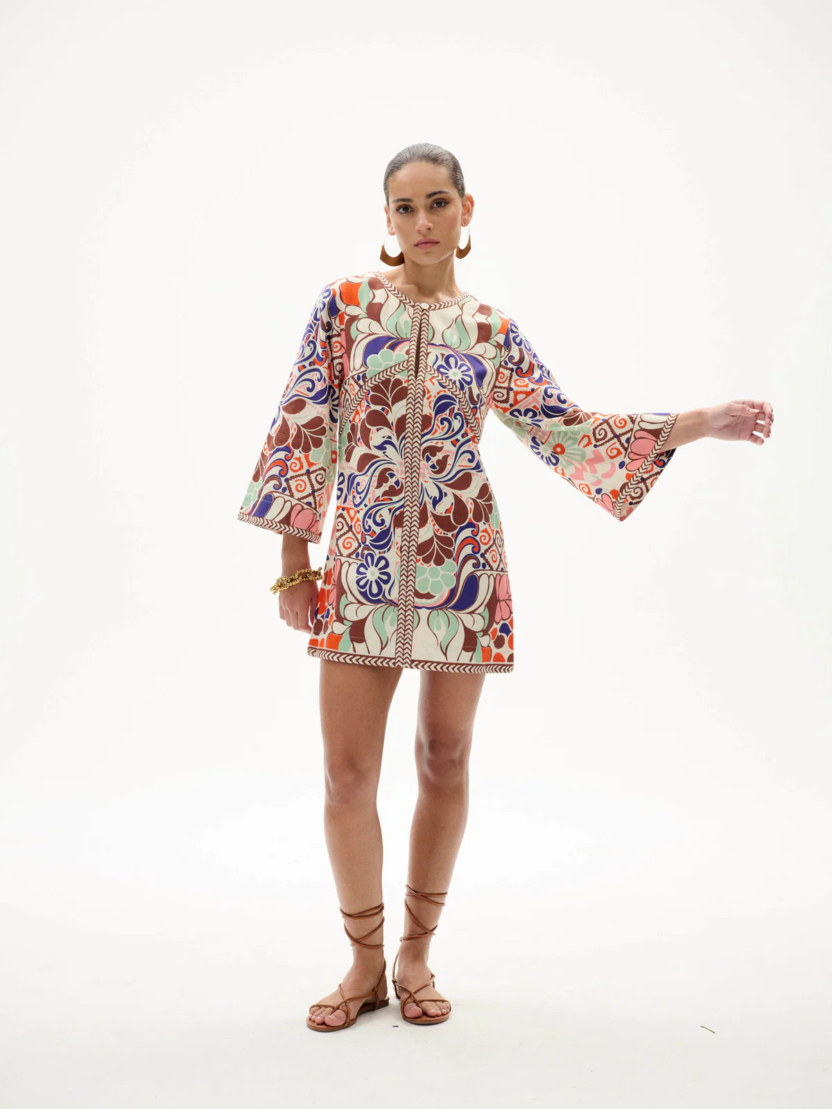 Ummi Mini Dress Punta Print front