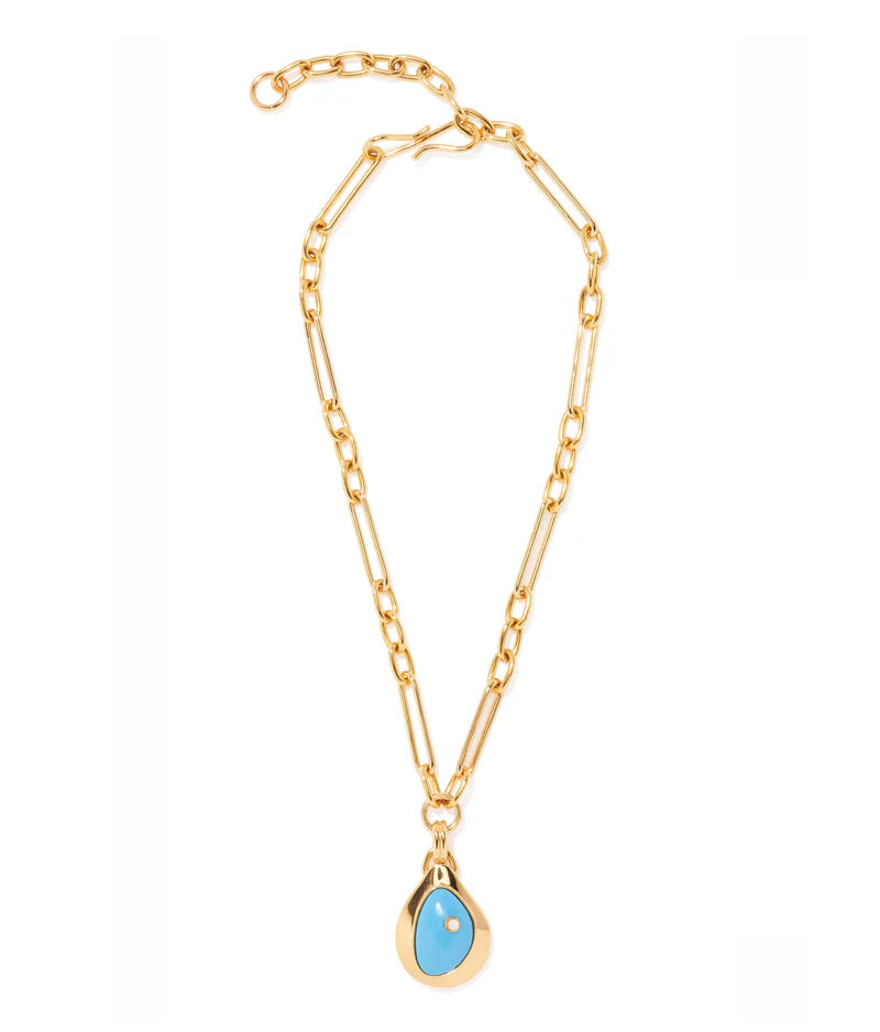 Blue Pond Necklace by itself