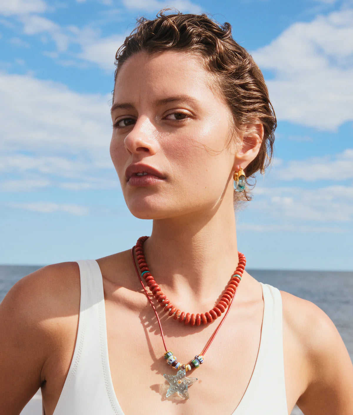Paros Necklace with star necklace