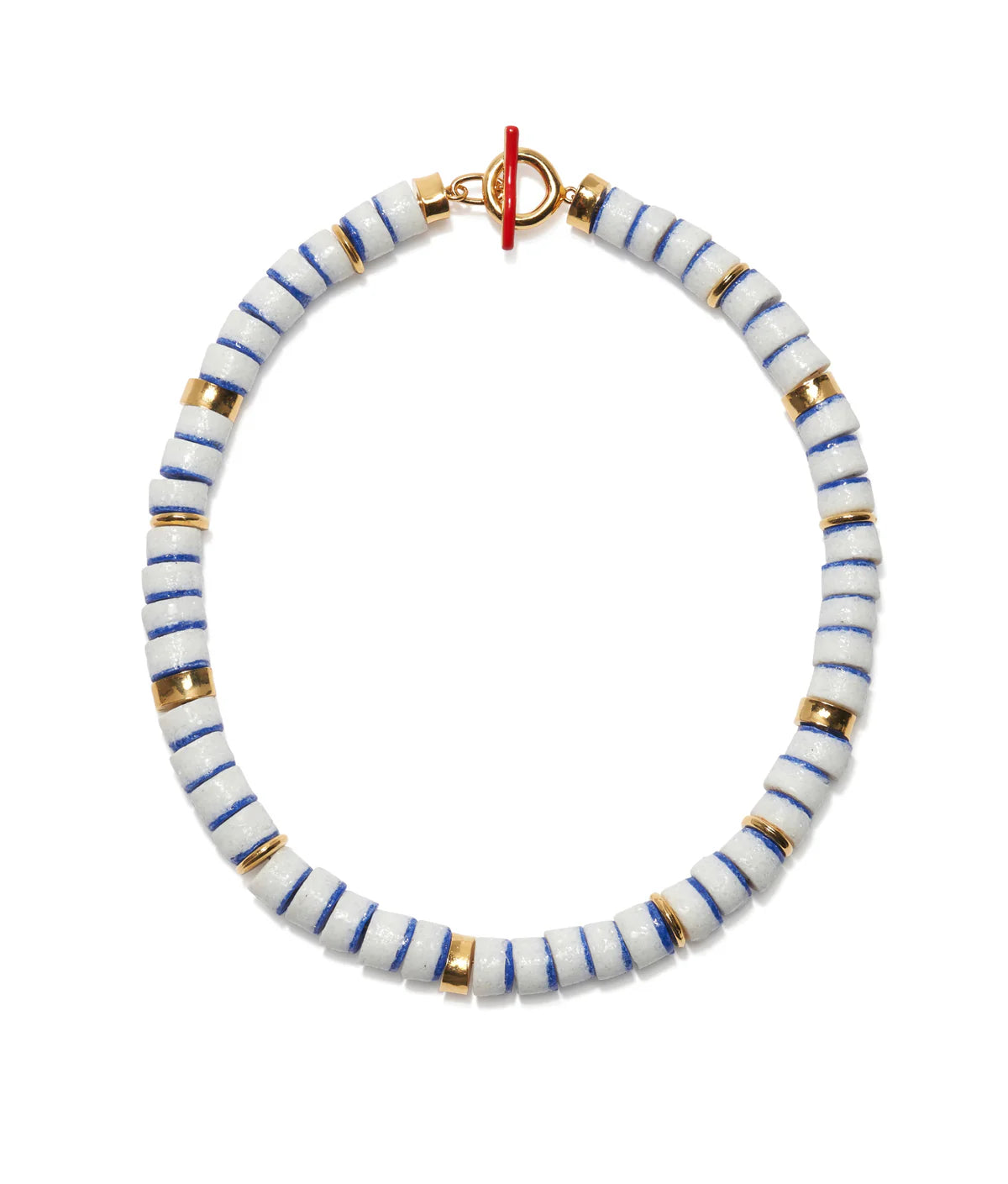 Lido Necklace in Deep Blue by itself