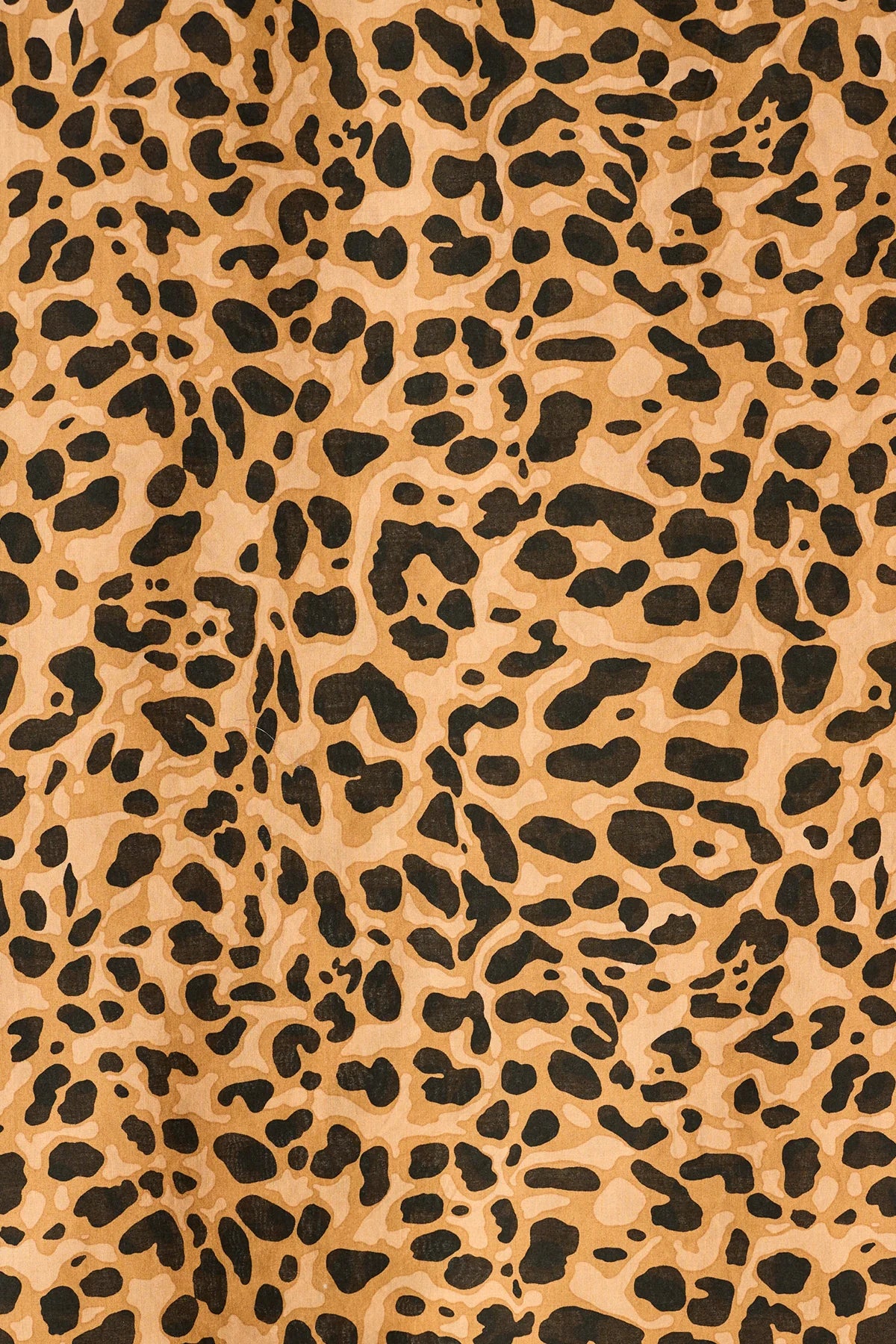 Fern Cami Top in Leopard Cotton close up of fabric design