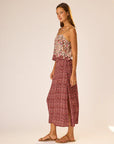 Fern Cami Top in Wildflower Spice full body side view