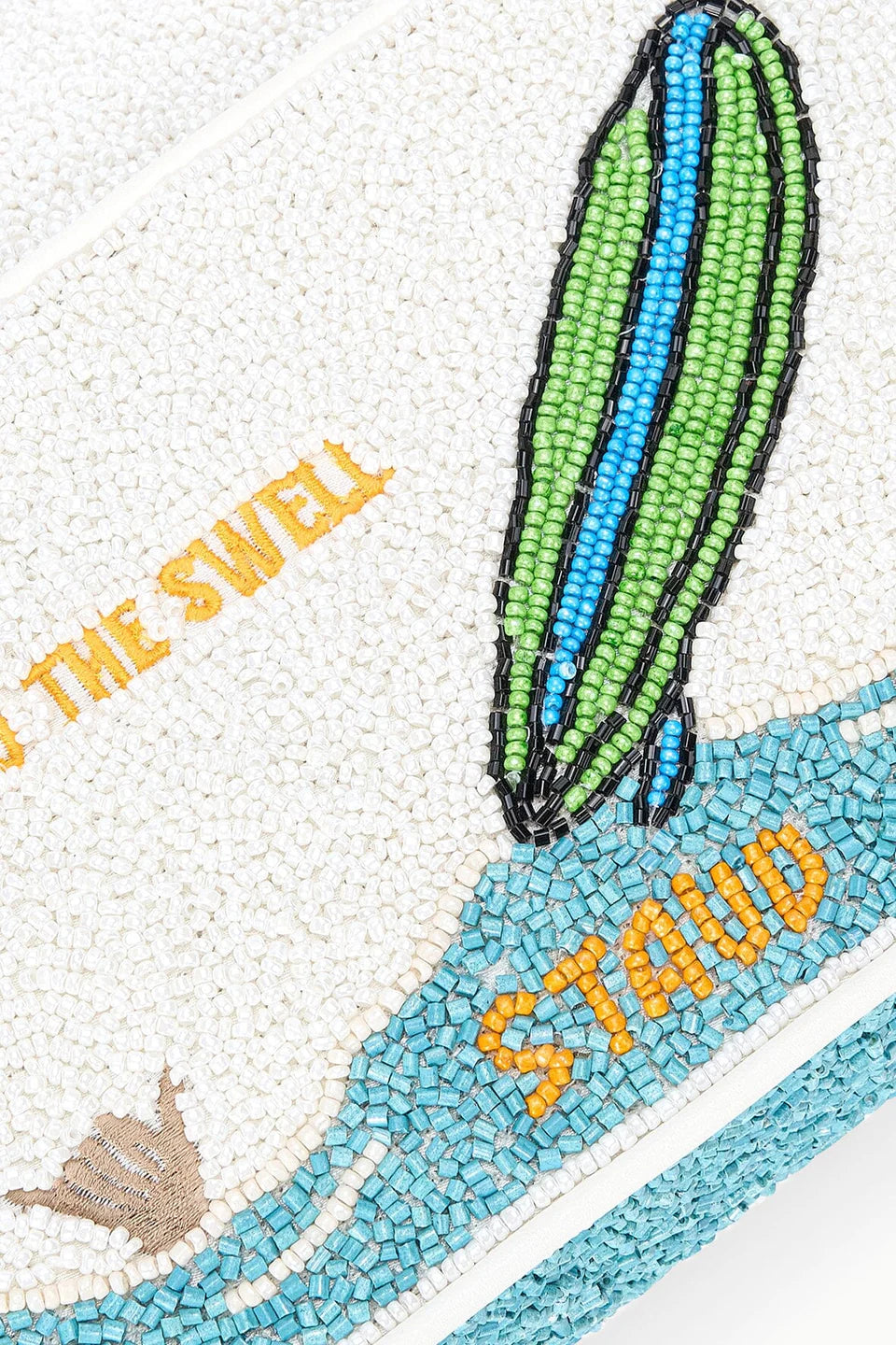 Tommy Beaded Bag Surf Babes close up beading detail