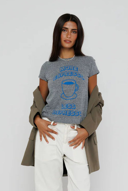 More Espresso Less Depresso Fenme Crew close up