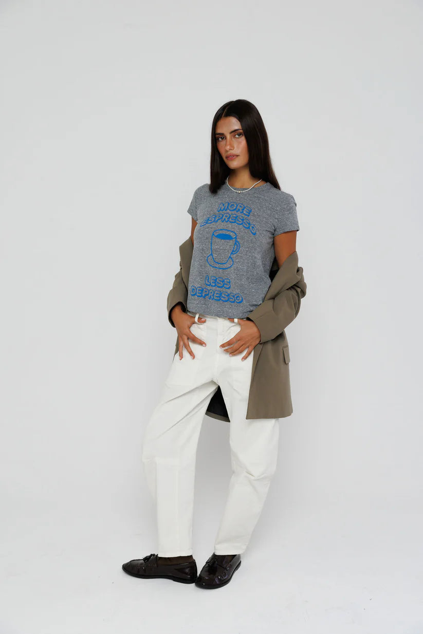 More Espresso Less Depresso Fenme Crew full body