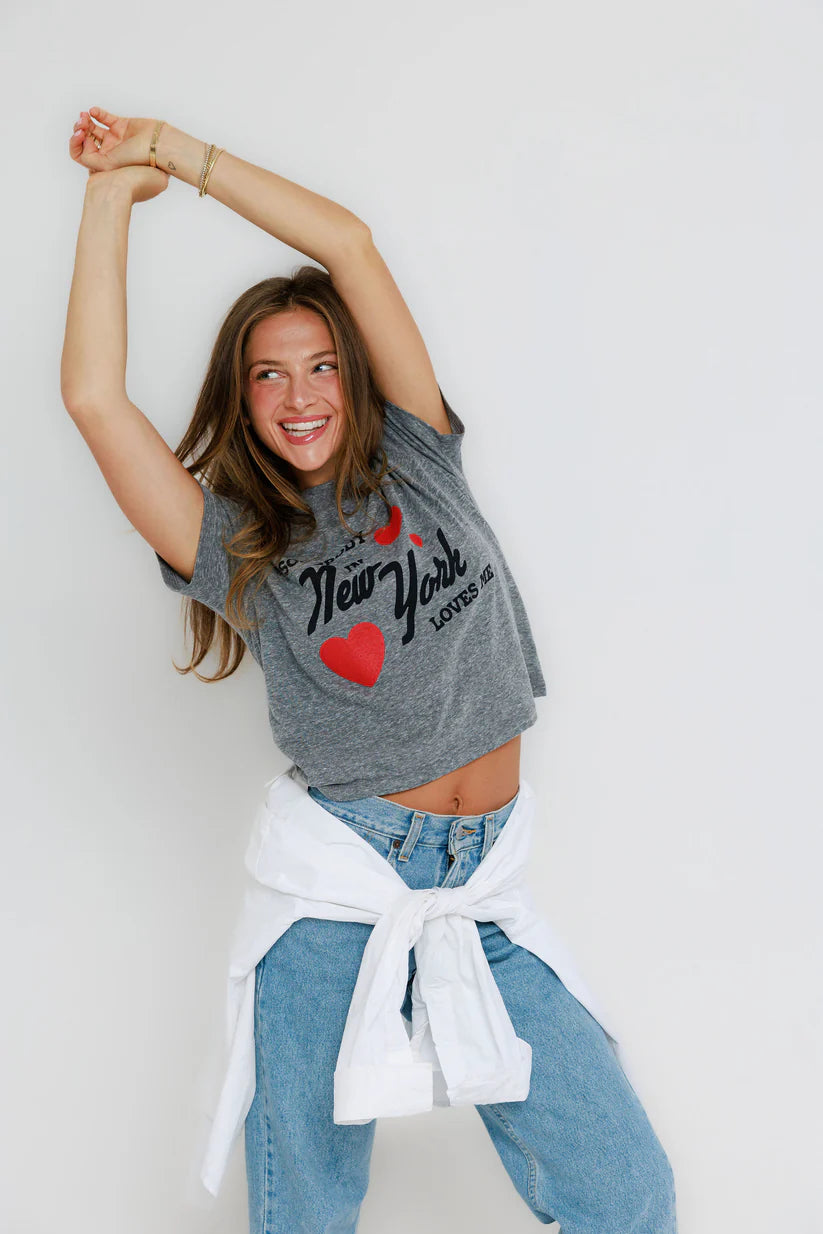 Somebody in NY Loves Me Tee front