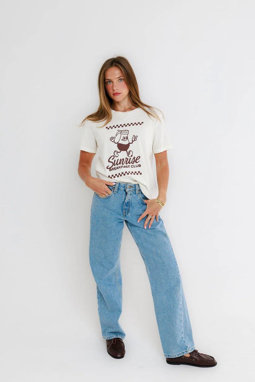 Sunrise Breakfast Club Tee full body view