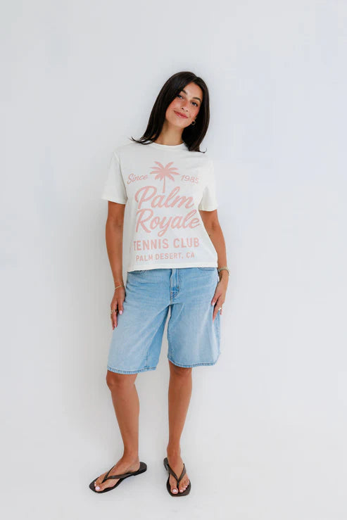 Palm Royal Tennis Everyday Tee full body front