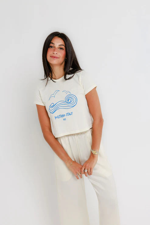 Positano Italy Tiny Tee front view