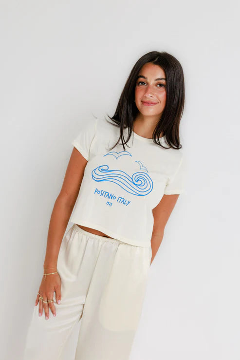 Positano Italy Tiny Tee front