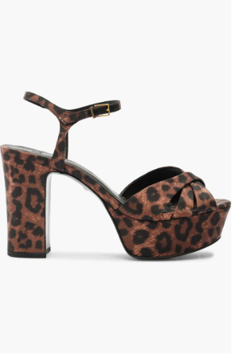 Schutz Keefa Printed Heel flat lay