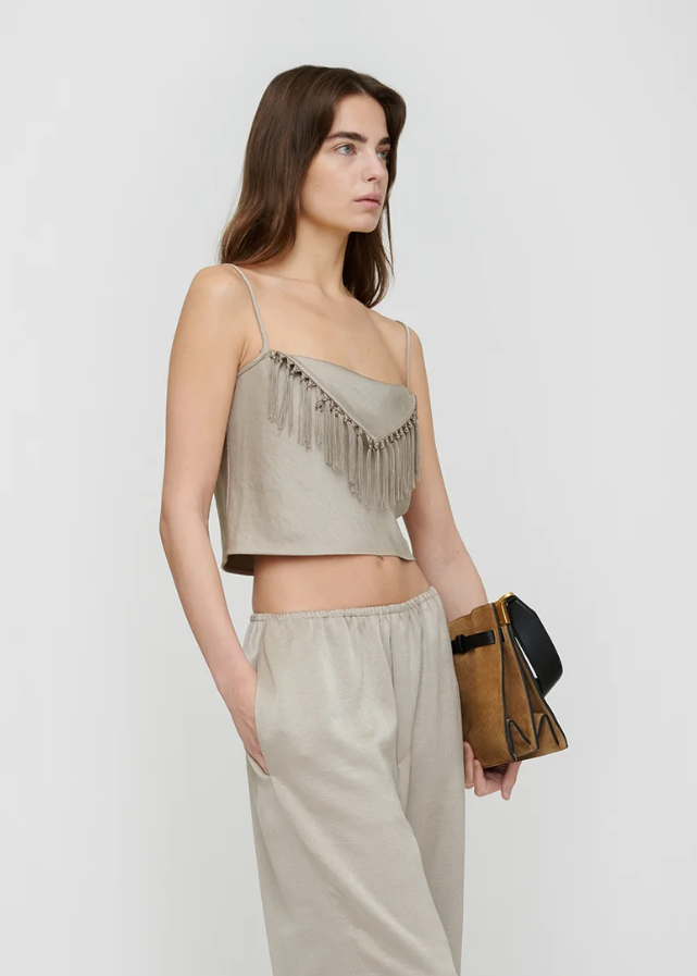 Lainey Crisp Satin Top side