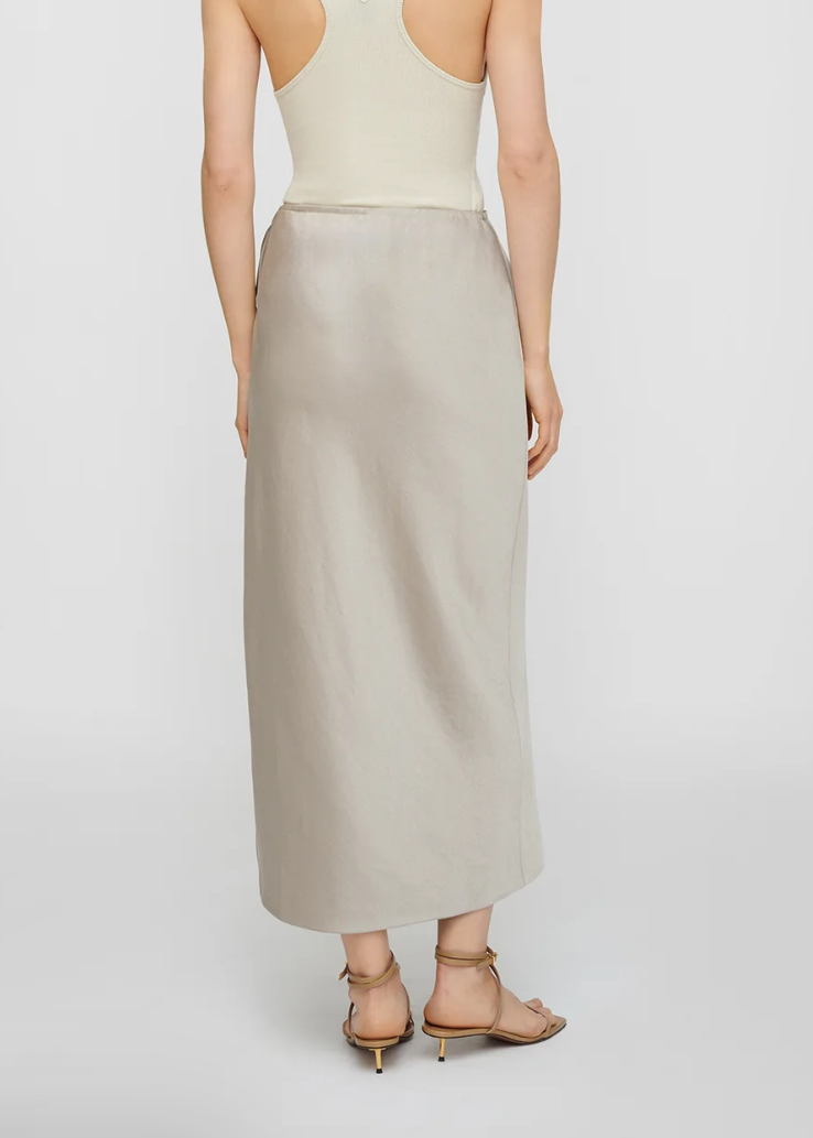 Gargi Crisp Satin Skirt back view
