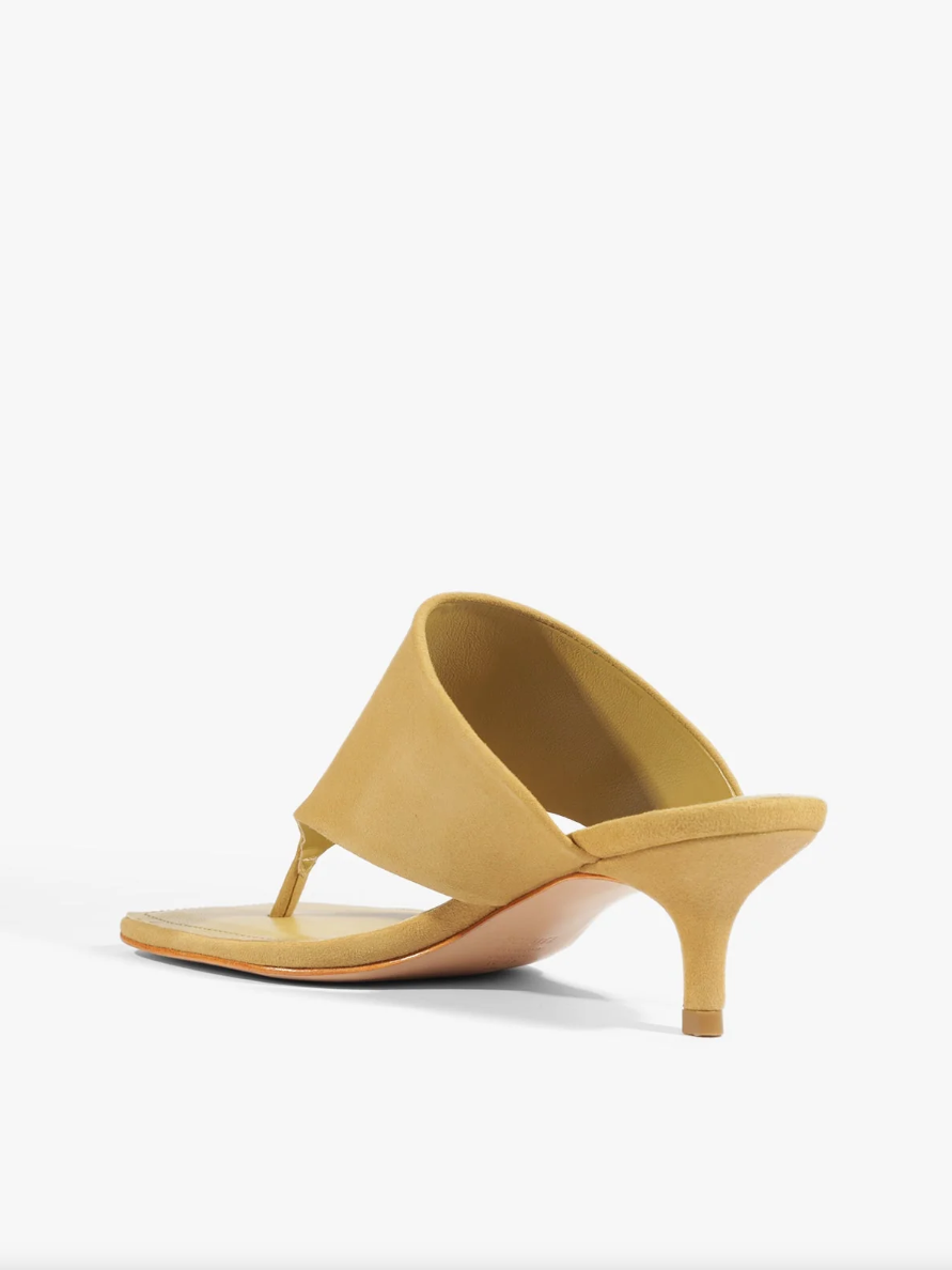 Sage Suede Stiletto Sandal side/back