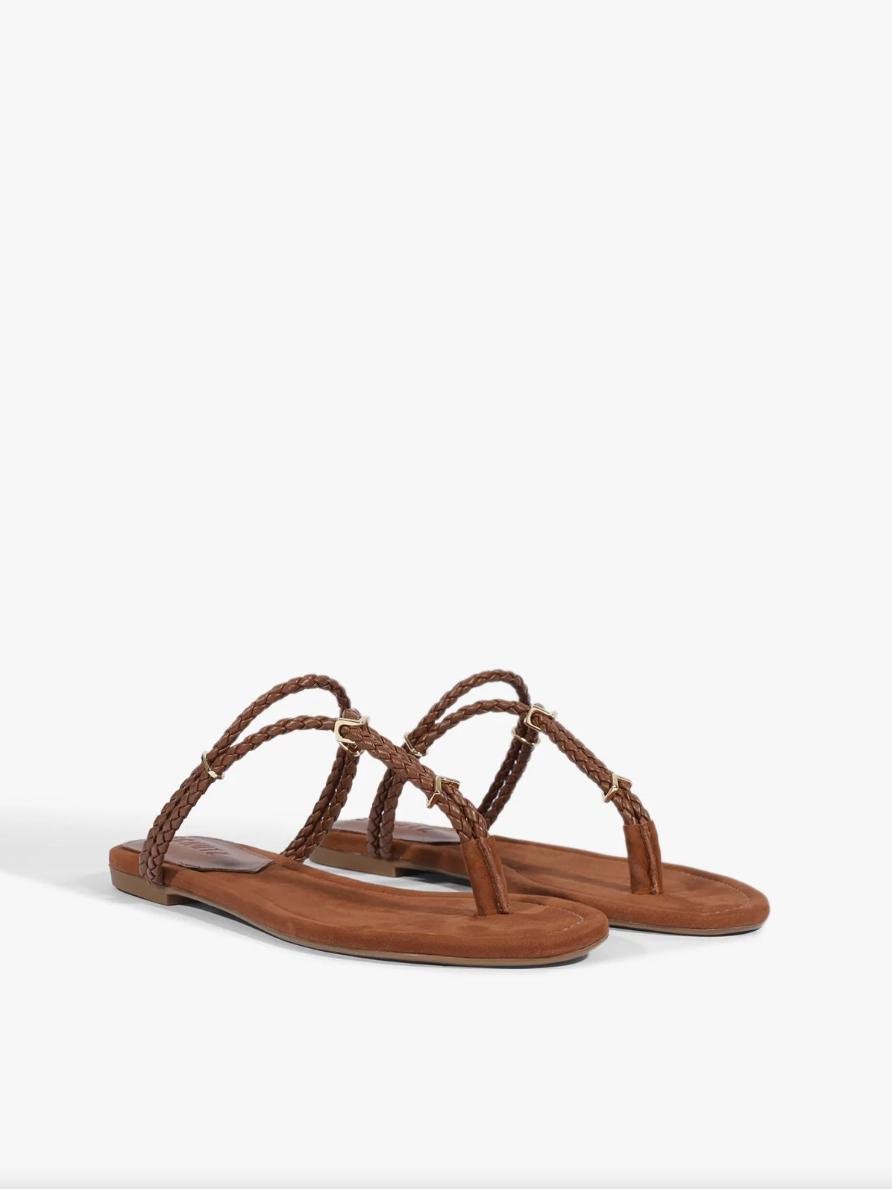 Cordelia Flat Sandal side by side
