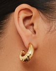 Sim Nelle Hoops Gold on ear