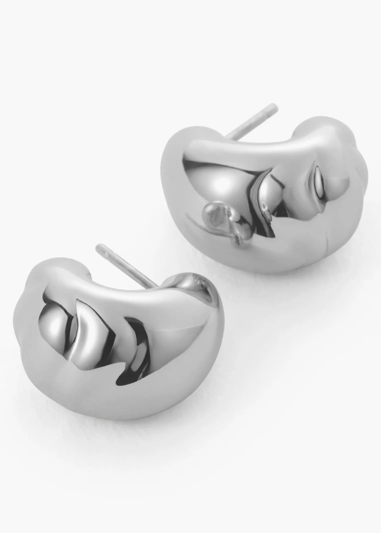Nelle Hoops Silver side by side