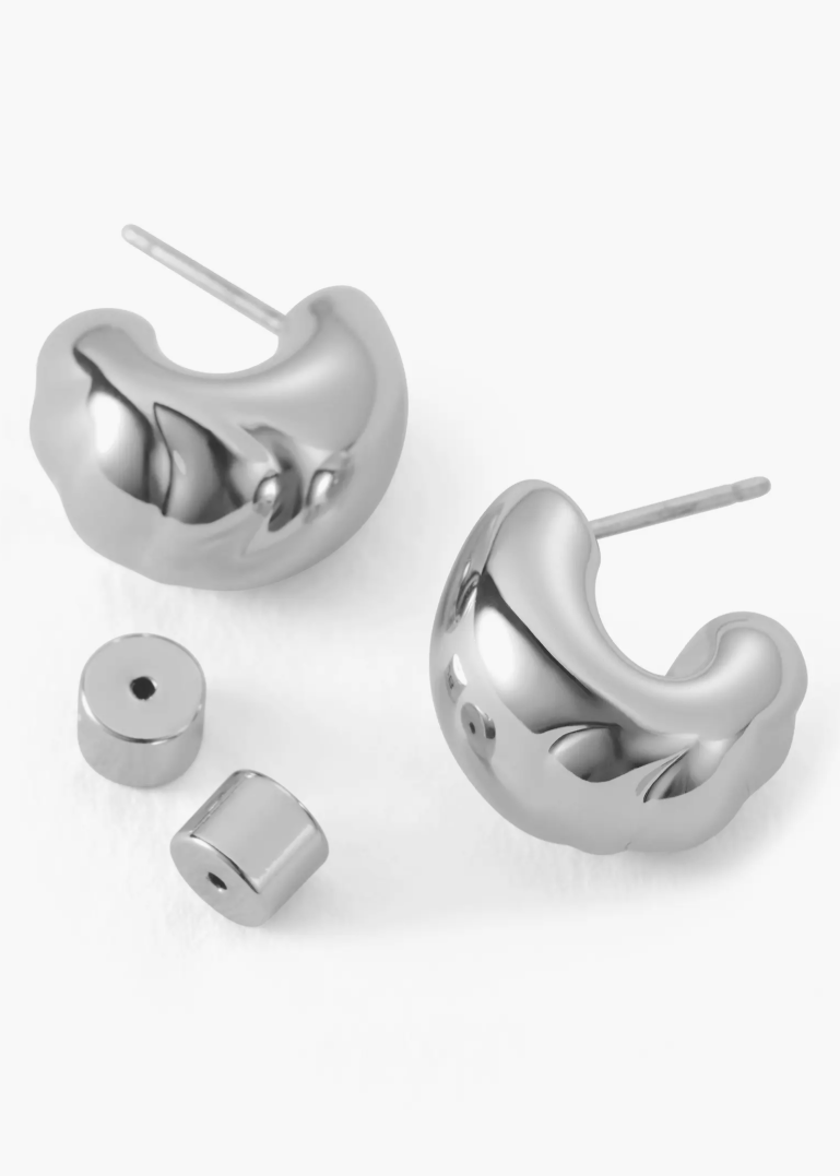 Nelle Hoops Silver with backs