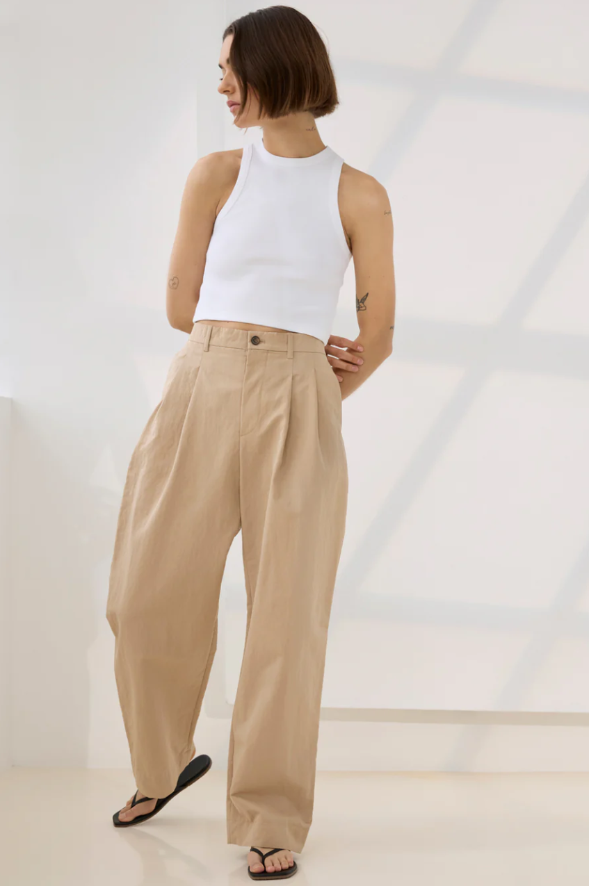 The Cropped Not So Basic Tank in White