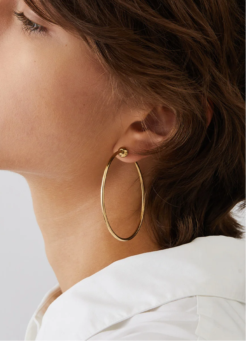 Jenny Bird Icon Hoops Medium on model