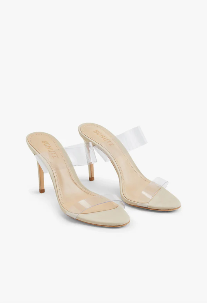 Ariella Clear Strap Heel side by side front