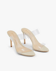 Ariella Clear Strap Heel side by side front