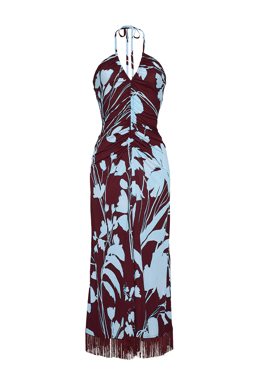 Shelter Island Dress front view on white background