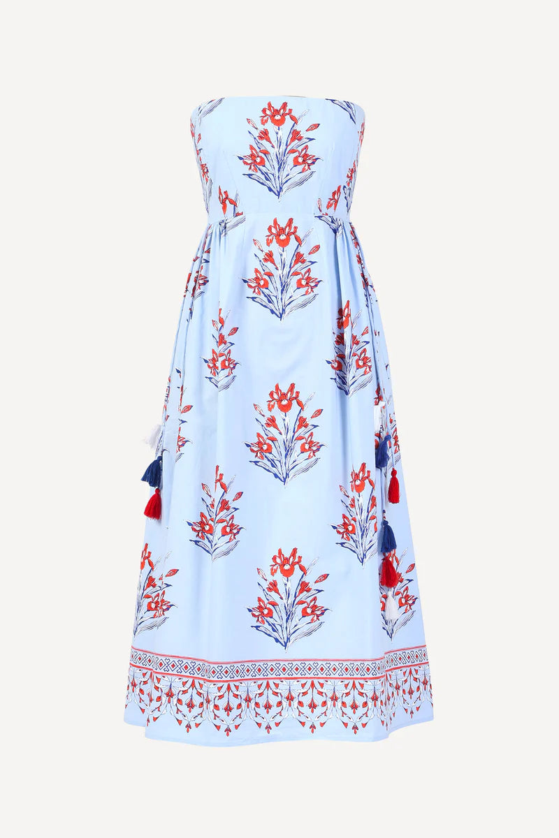 Simona Dress front view on white background