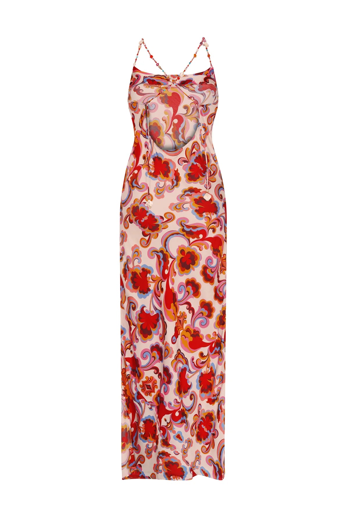 Floral patterned dress on a white background