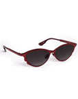 Solange Sunglasses Scarlet Chroma + Bordeaux side view