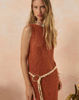 Rhodes Knit Maxi Dress close up