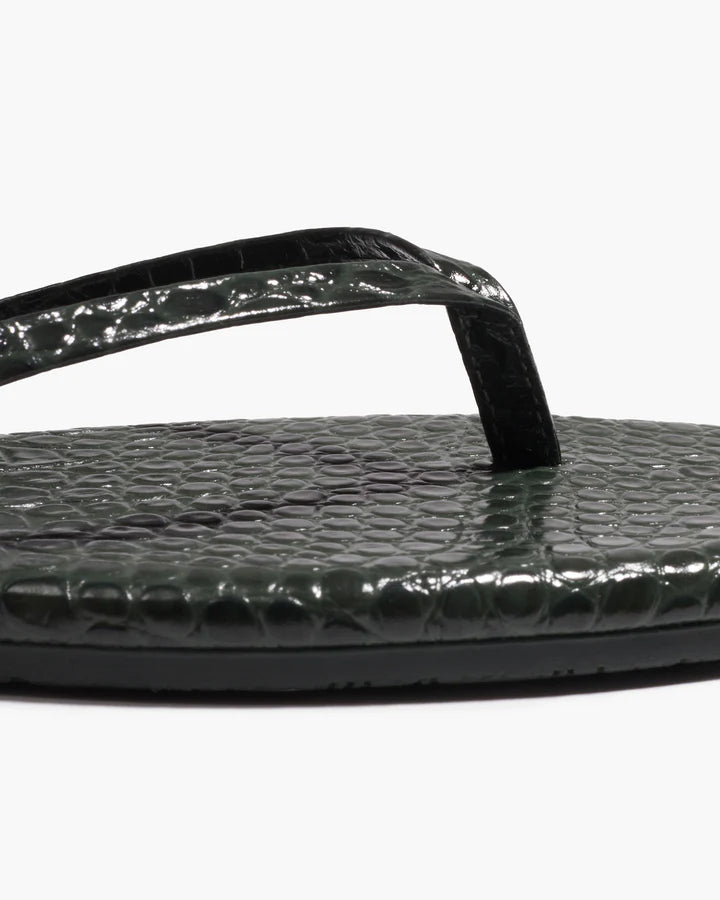 Square Toe Lily Croc super close up