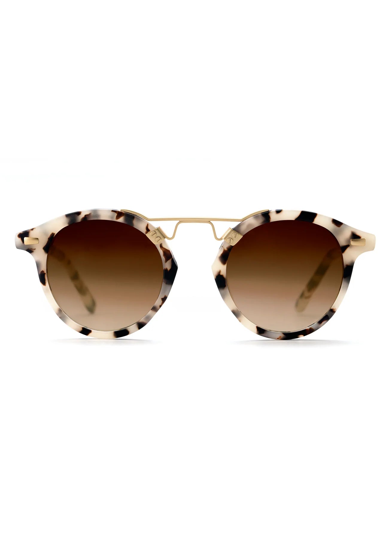 ST. LOUIS Matte Oyster 24K Sunglasses front