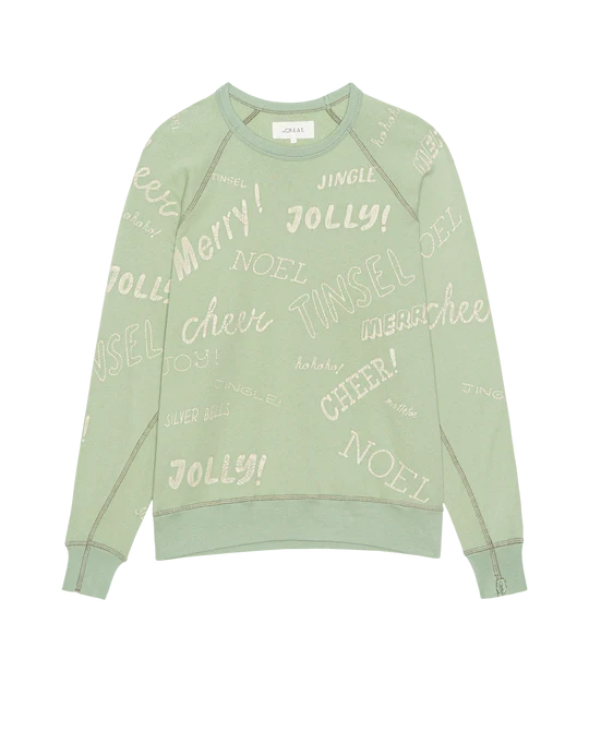 The College Sweatshirt with Holiday Greetings by itself