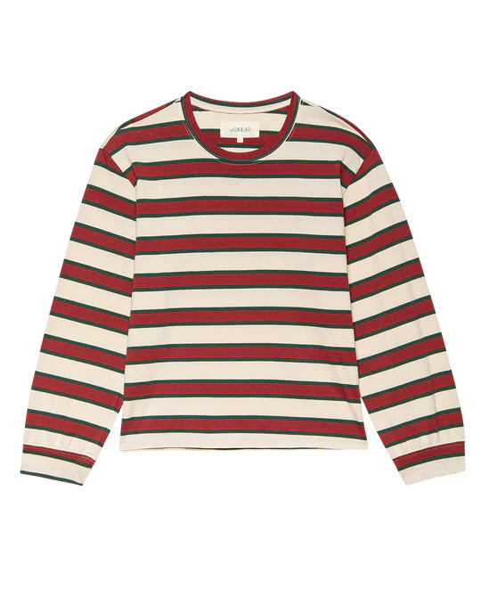 The Campus Crew Cream and Bridle Stripe by itself