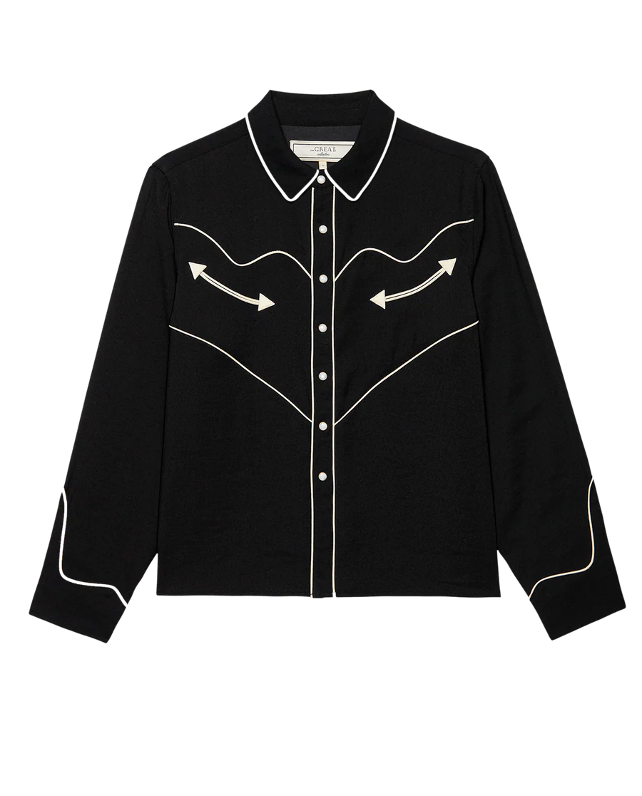 the western shirt with white background