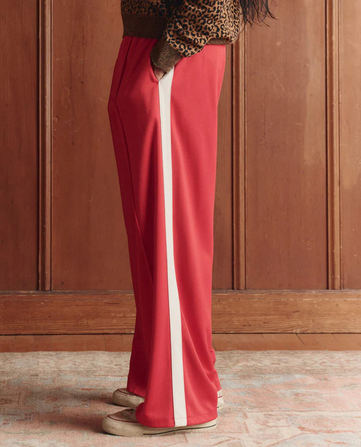 The Wide Leg Track Pant side view