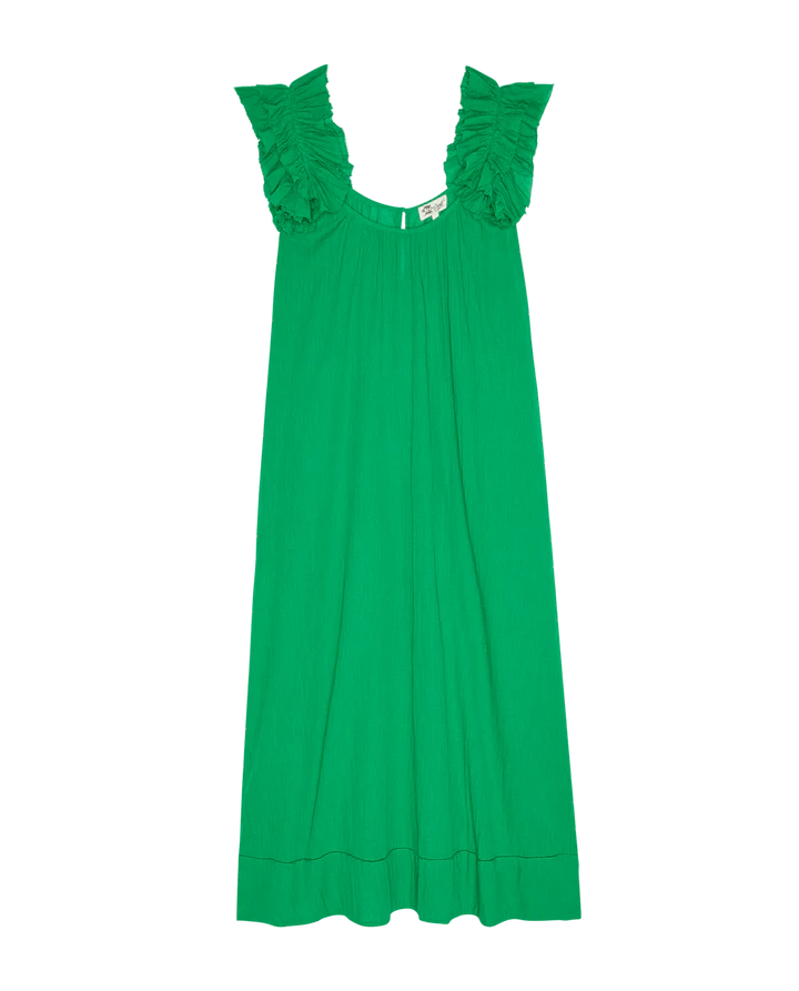 The Ruffle Coverup laid flat