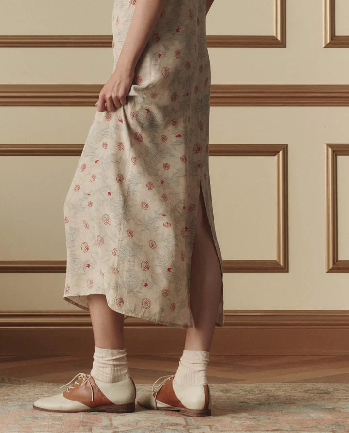 The Sunroom Slip Dress side view close up