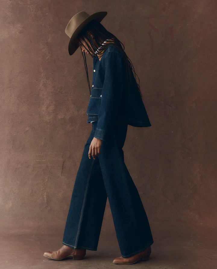 The Denim Swingy Jacket side