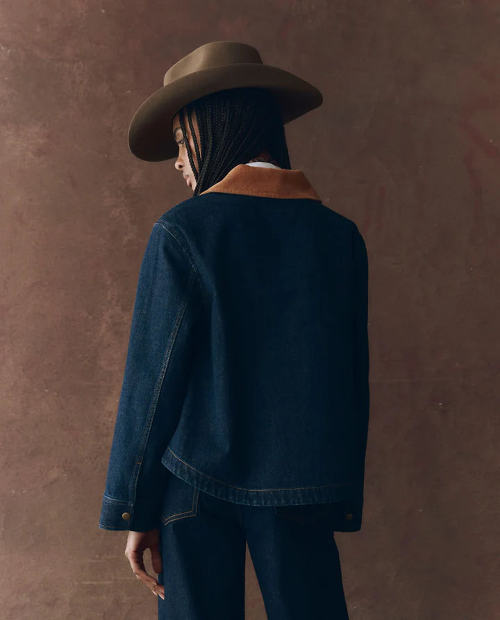 The Denim Swingy Jacket back