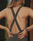 The Reversible Cross-Back One Piece close up back